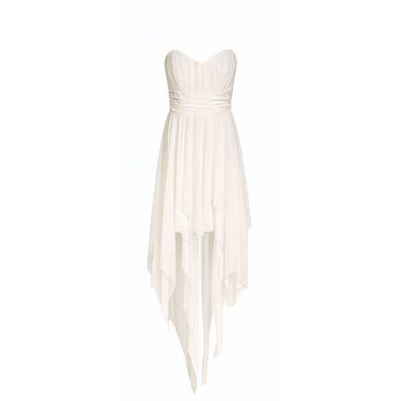 ❄️✨ Holiday-Ready Strapless High-Low Dress – B. Darling – Junior 3/4 (NWOT) - Picture 2 of 5